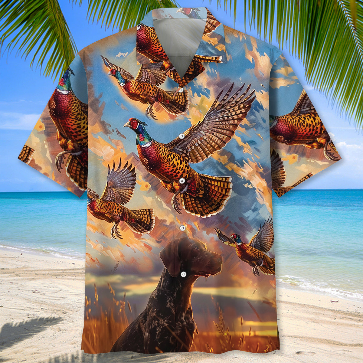 Pheasant Hunting Vintage Hunting Pattern Hawaiian Shirt Huntin Season Shirt Gift