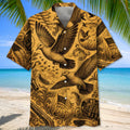Vintage Dove Hunting Pattern Hawaiian Shirt Hunting Season Aloha Shirt Dove Hunter Gifts