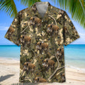 Wild Boar Hunting Camo Hawaiian Shirt Men_s Hunting Season Attire Him Gifts
