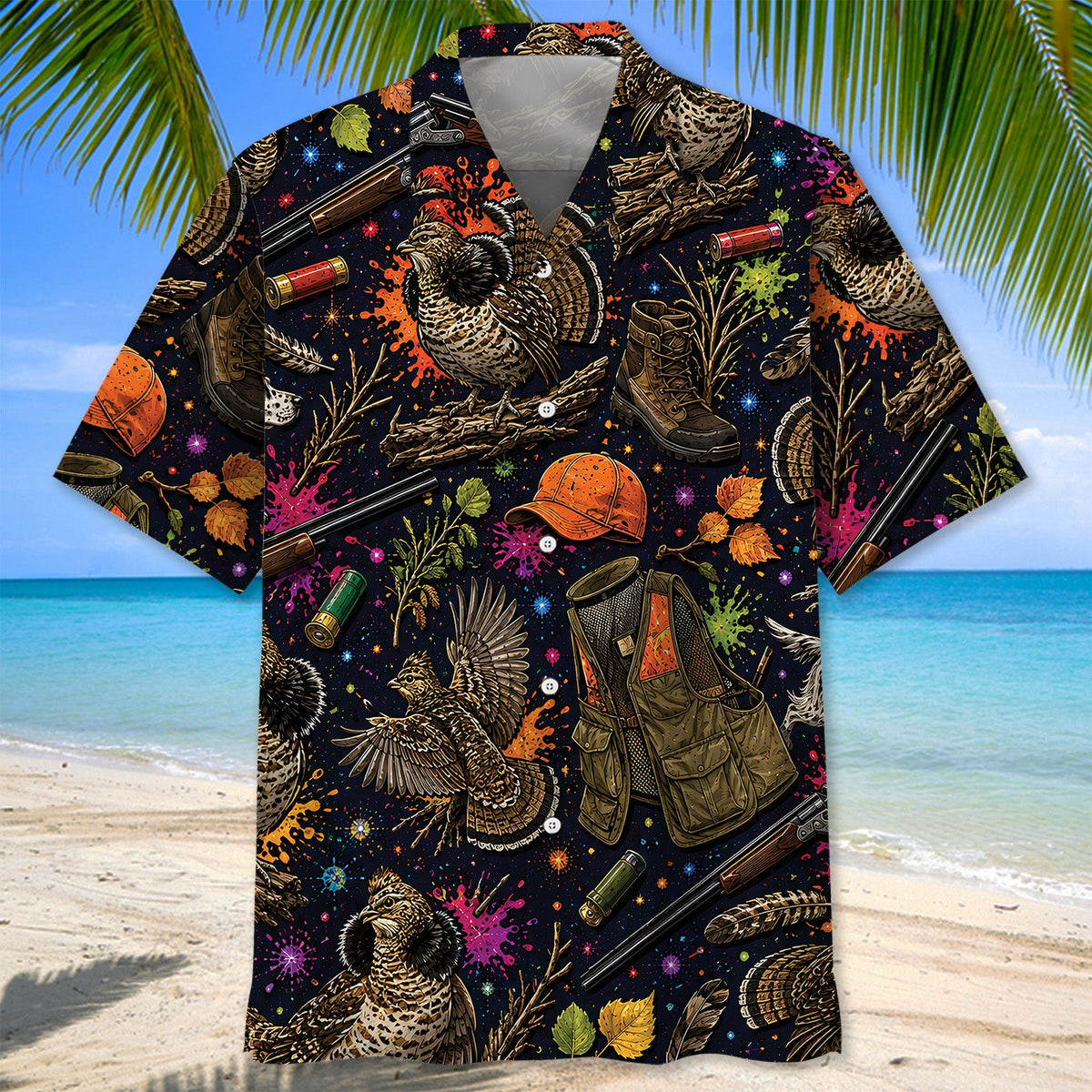 Vintage Wild Hunting Hawaiian Shirt Hunting Lover  Attire Hunting Lover Gifts