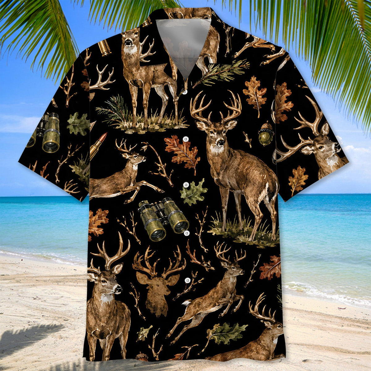 Vintage Deer Hunting Hawaiian Shirt Hunter Aloha Shirt Gift For Hunting Lover