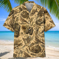 Vintage Dove Hunting Pattern Hawaiian Shirt Hunting Season Aloha Shirt Father Gift