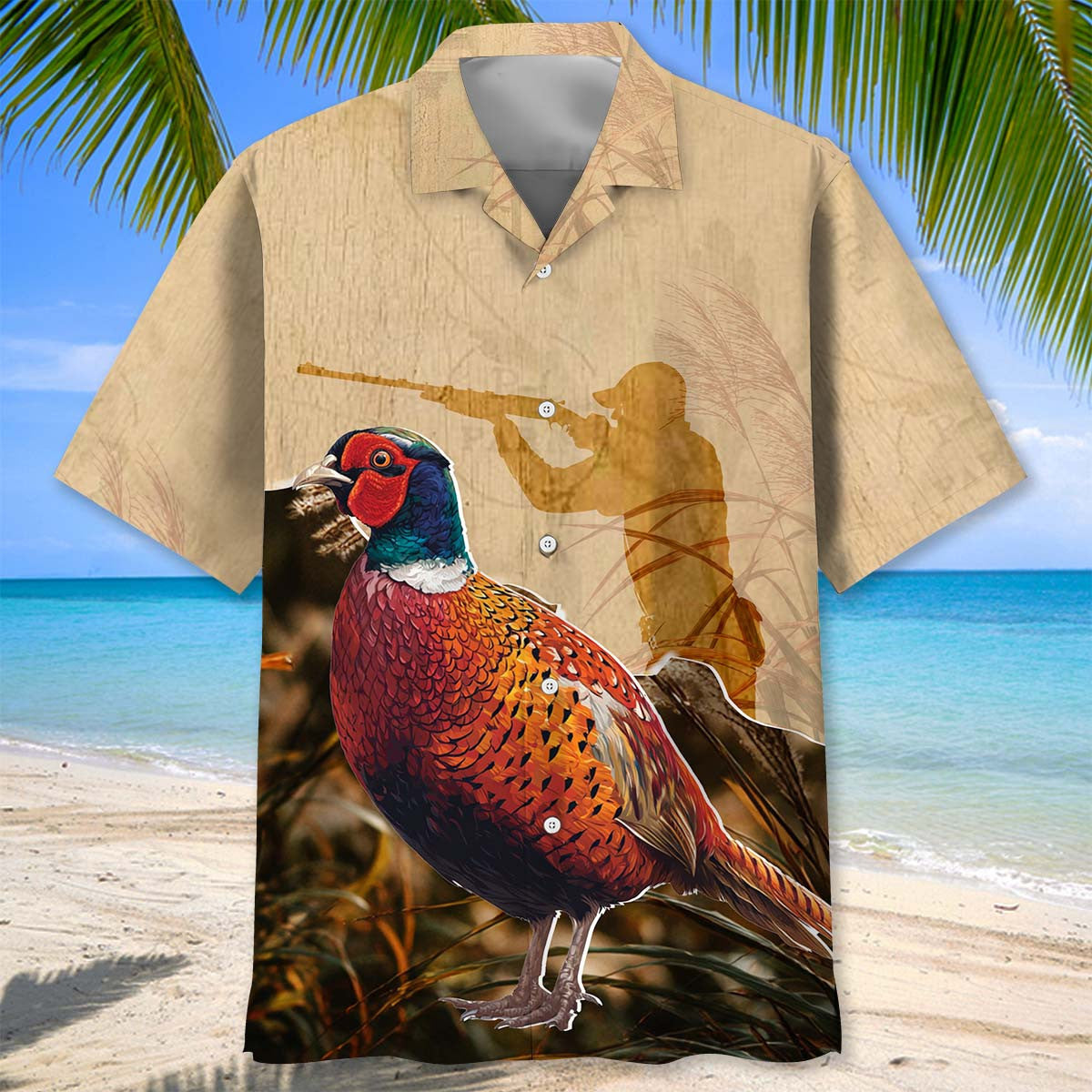 Pheasant Hunting Pattern Hawaiian Shirt Huntin Season Shirt Hunting Lover Gifts