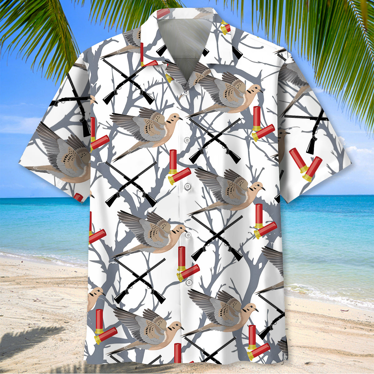 Wild Dove Hunting Graphic Pattern Hawaiian Shirt Huntin Season Shirt Dad Gifts