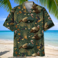 Wild Turkey Hunting Pattern Hawaiian Shirt Huntin Season Shirt Gift For Hunter
