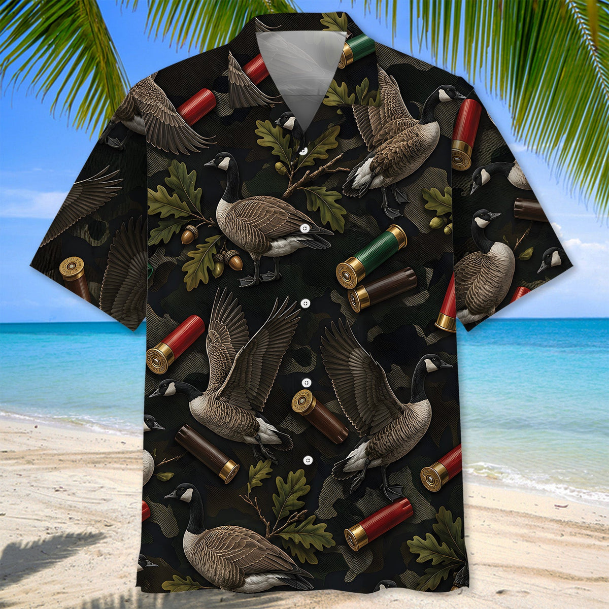 Duck Hunting Pattern Hawaiian Shirt Vintage Hunting Season Aloha Shirt Dad Gifts
