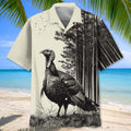 Wild Turkey Hunting Pattern Hawaiian Shirt Huntin Season Shirt Gift For Grandpa
