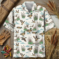 Duck Hunting Pattern Hawaiian Shirt Outdoor Hawaiian Shirt Gift For Duck Hunter