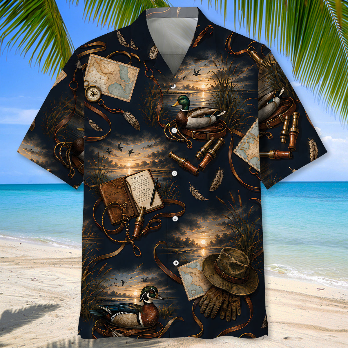Duck Hunting Pattern Hawaiian Shirt Hunting Season Aloha Shirt Hunting Lover Gifts