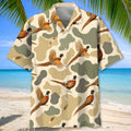 Pheasants Hunting Pattern Hawaiian Shirt Huntin Season Shirt Gift For Boyfriend