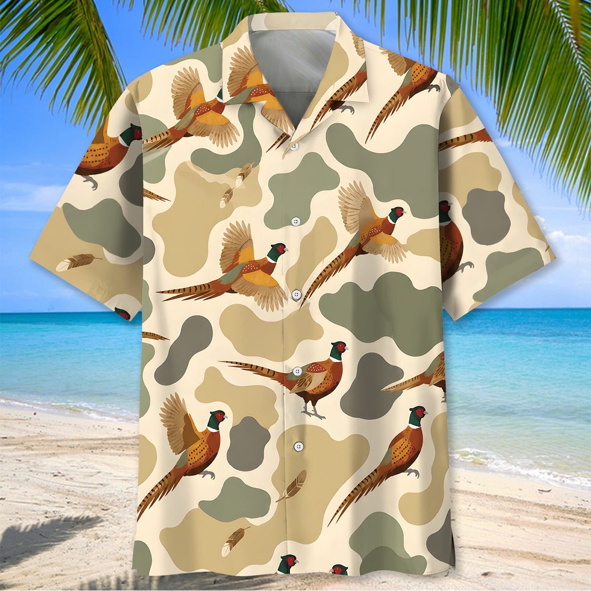 Pheasants Hunting Pattern Hawaiian Shirt Huntin Season Shirt Gift For Boyfriend