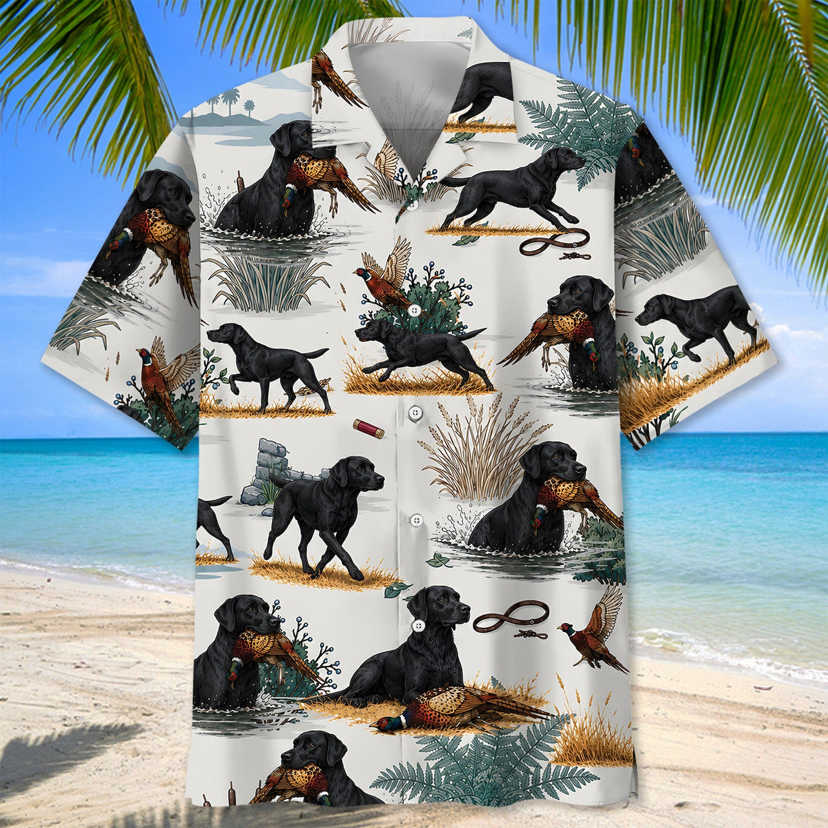 Pheasant Hunting Pattern Hawaiian Shirt Hunter Aloha Shirt Gift For Brother