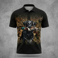 Black Labrador Retriever Duck Hunting Polo Shirt Hunting Season Outfit Gifts For Boyfriend