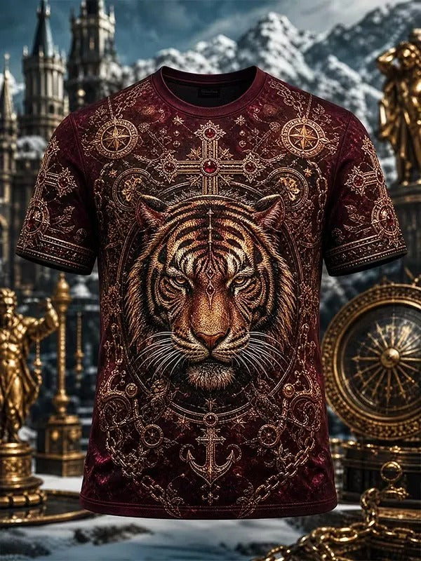 Tiger Faith Cross T-Shirt Christian Themed Shirt Faith Based Apparel Best Christian Gifts