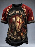 Take Up The Shield Stand Against Evil T-Shirt Religious Inspired Shirt Best Christian Gifts