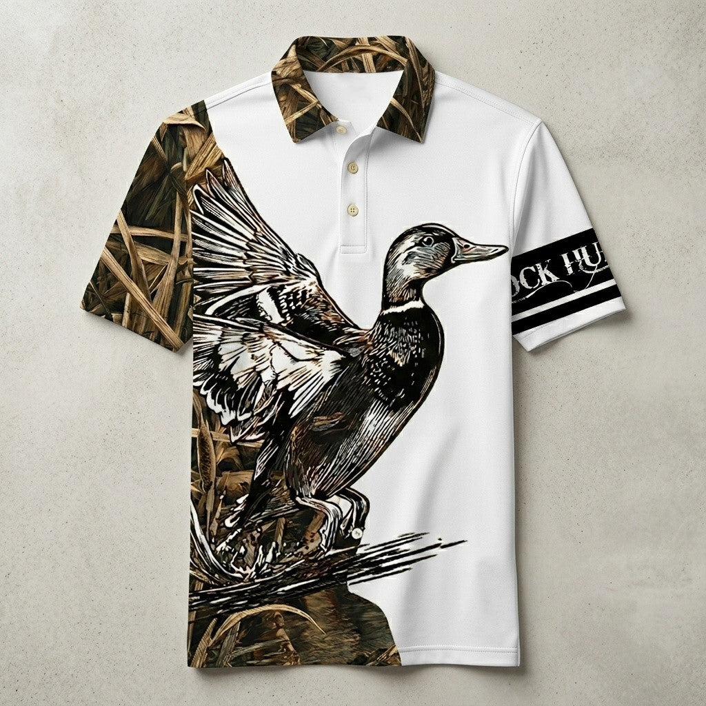 Duck Hunting Polo Shirt Duck Hunter Clothing Hunting Season Gifts For Father