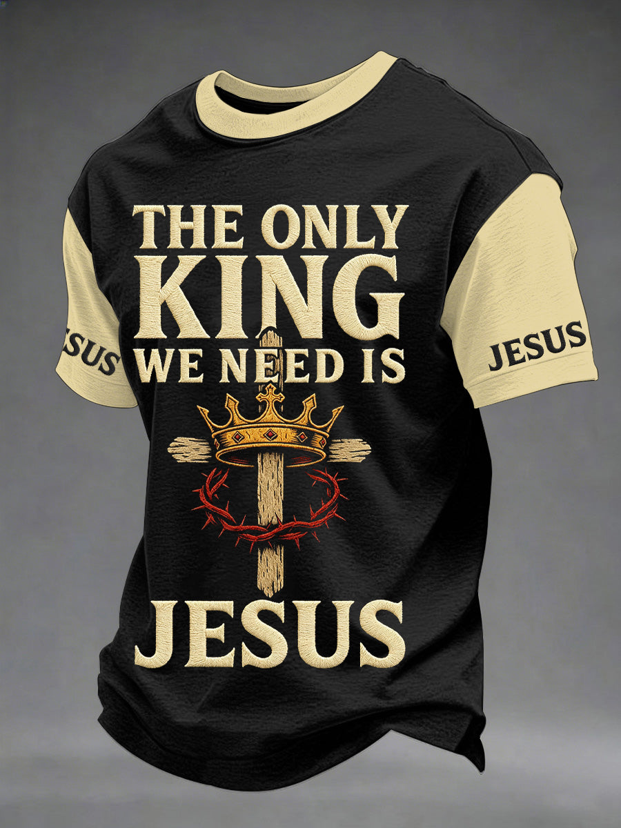 The Only King We Need Is Jesus T-Shirt Christian Faith Clothing Christian Presents