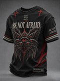 Angel Seraphim Holy Be Not Afraid T-Shirt Faith Based Apparel Mens Christian Gifts