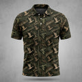 Flying Duck Woodland Camo Polo Shirt Duck Hunting Polo Shirt Hunting Lovers Gifts