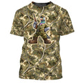 Angry Pigeon Hunter Camouflage T-Shirt Pigeon Hunting Shirt Hunting Season Gifts For Dad