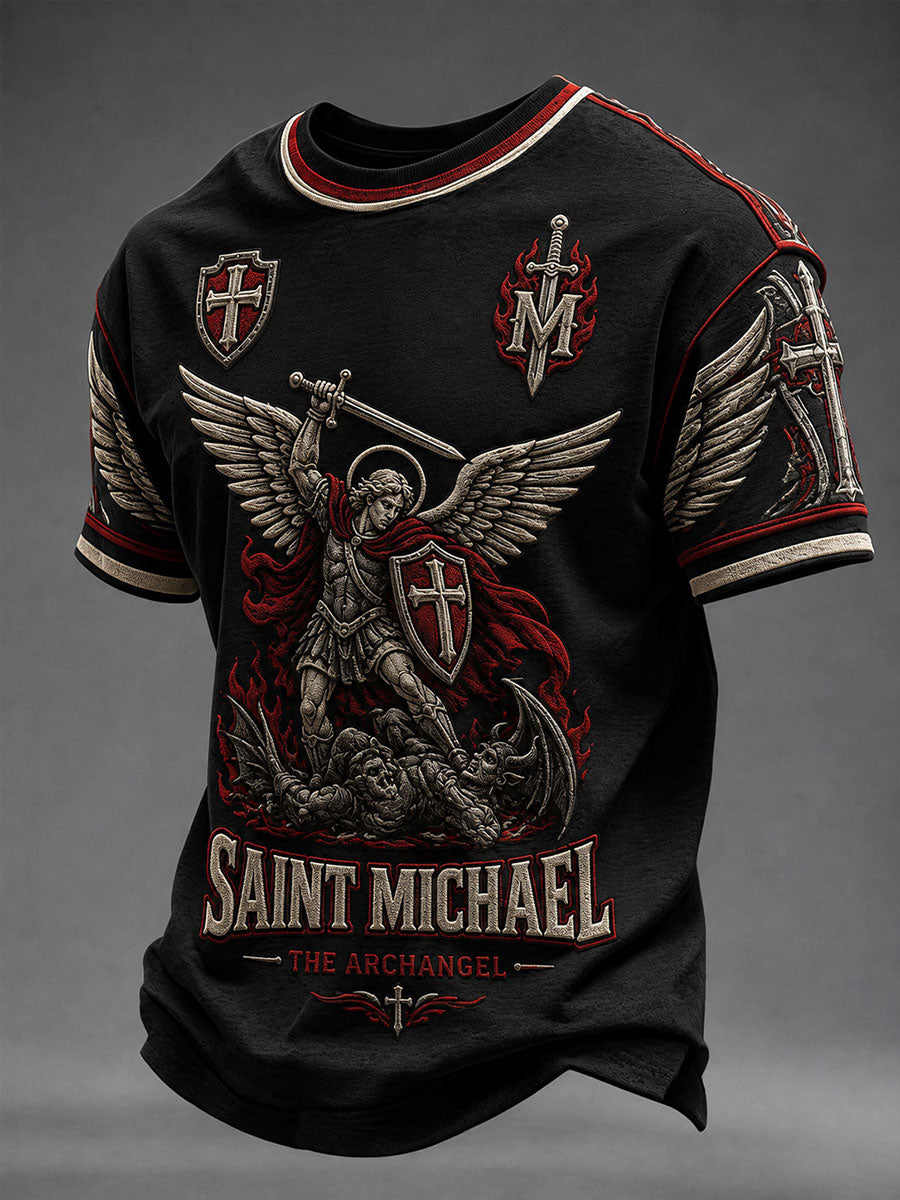 Saint Michael The Archangel T-Shirt Christian Themed Clothing Christian Presents