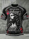 Jesus Is King T-Shirt Christian Themed Clothing Unique Christian Gifts For Him