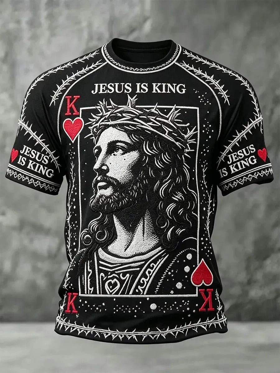 Jesus Is King T-Shirt Christian Themed Clothing Unique Christian Gifts For Him