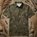 Mallard Duck Dark Camouflage Polo Shirt Duck Hunting Polo Shirt Best Gifts For Hunters