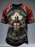 Break Every Chain Freed By Faith T-Shirt Faith Based Shirt Religious Gifts For Dad