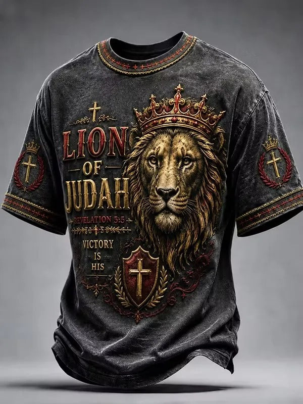 Lion Of Judah Victory Is His T-Shirt Christian Inspired Clothing Gifts For Christian