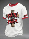 Faith Over Fear T-Shirt Bible Scriptures Shirts Christian Clothing Best Christian Gifts