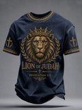 Lion Of Judah Revelation 5 5 T-Shirt Faith Based Apparel Christian Gifts For Father