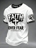 Faith Over Fear T-Shirt Bible Scriptures Shirts Christian Apparel Christian Gifts For Husband