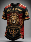 Lion Of Judah King Of Kings T-Shirt Bible Quotes Shirts Christian Gifts For Men