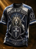 Lion Armor Of God V-Neck Shirt Bible Scripture Clothing Christian Gifts For Teens