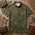 Mourning Dove Dark Camo Polo Shirt Hunters Apparel Hunting Gift Ideas For Dad