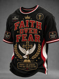 Faith Over Fear T-Shirt Bible Scripture Shirt Christian Clothing Gifts For Christian