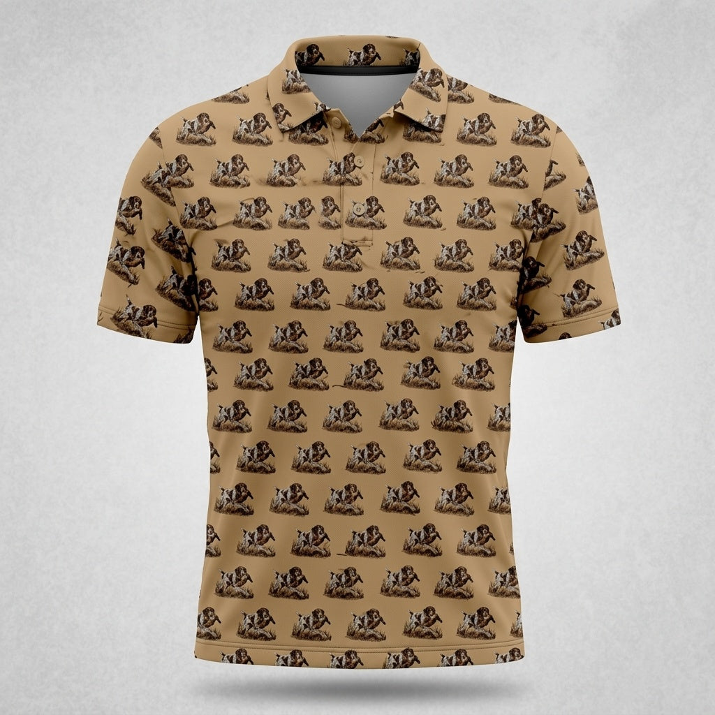 German Shorthaired Pointer Hunting Dog Polo Shirt Hunting Season Apparel Gifts For Hunters