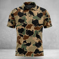Wild Turkey Hunting Camouflage Polo Shirt Turkey Hunting Polo Shirt Best Gifts For Hunters