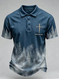 Walk By Faith Cross Polo Shirt Christian Themed Clothing Christian Gifts For Dad