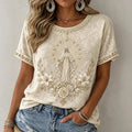 Lady Of Grace Faith Mary T-Shirt Faith Based Shirt Christian Inspired Clothing Gift Ideas