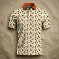 Pheasant Pattern Polo Shirt Pheasant Hunting Season Clothing Best Gifts For Hunters