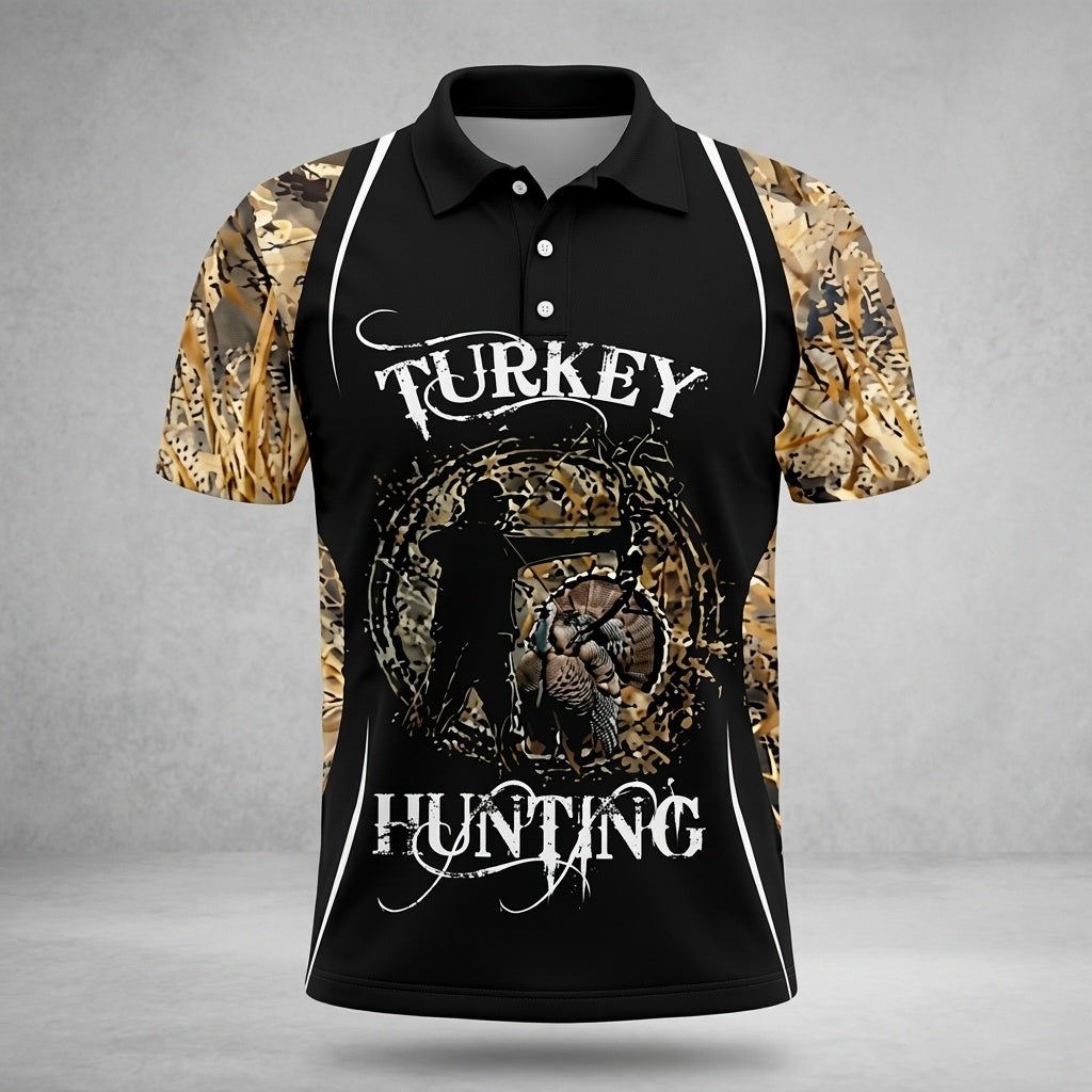 Turkey Hunting Polo Shirt Turkey Hunting Season Polo Shirt Unique Gifts For Hunters