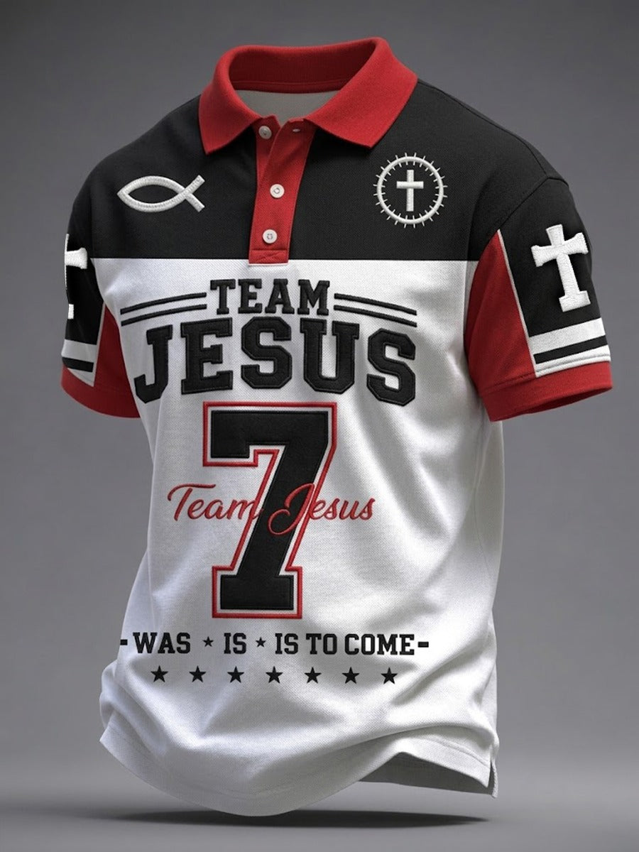 Team Jesus Polo Shirt Religious Inspired Polo Shirt Christian Gifts For Men