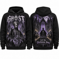 Ghost Band Papa Emeritus Cathedral Let The Darkness Sing Hoodie for Occult Rock Fans NDN 1