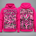 Grateful Dead Pink Ribbon Fight for Hope Hoodie NY 1