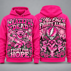 Grateful Dead Pink Ribbon Fight for Hope Hoodie NY 1