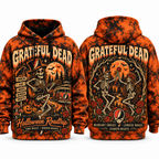 Grateful Dead Skeleton Rose Hoodie NY 1