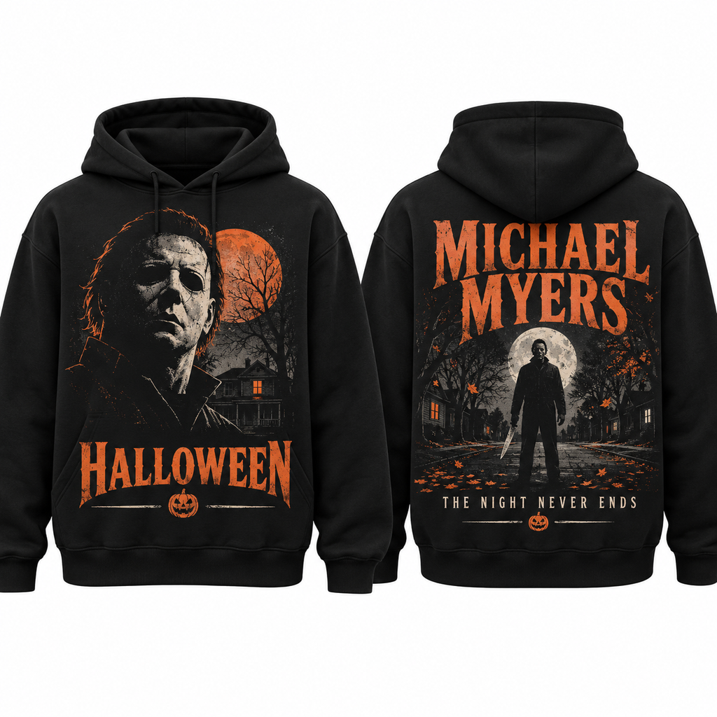 Halloween Michael Myers Mask Hoodie NTH1 for Horror Fans Who Love Silent Nightmares 1