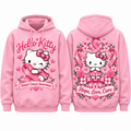 Hello Kitty Breast Cancer Awareness Ribbon Hope Love Care Hoodie for Ribbon Awareness Fans NDN 1